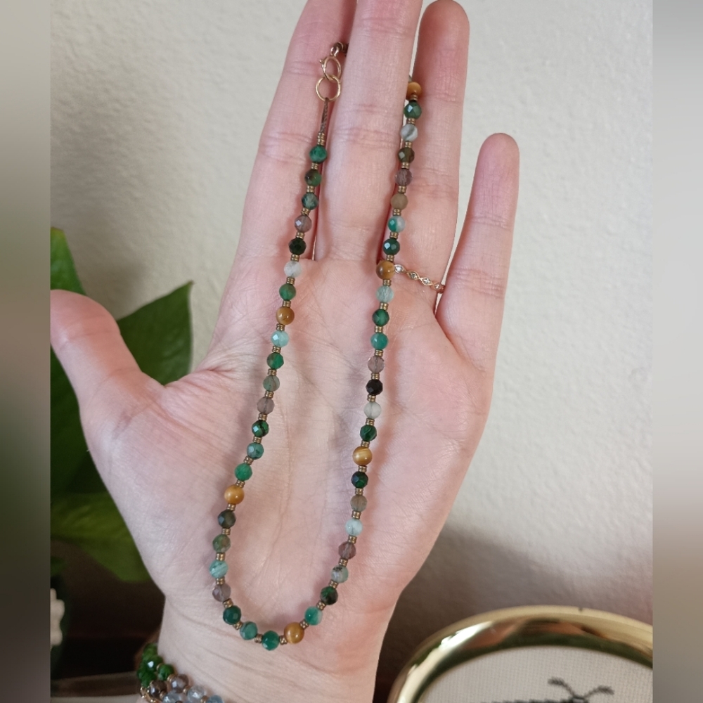 Multi Gemstone Double Wrap Bracelet - image 3